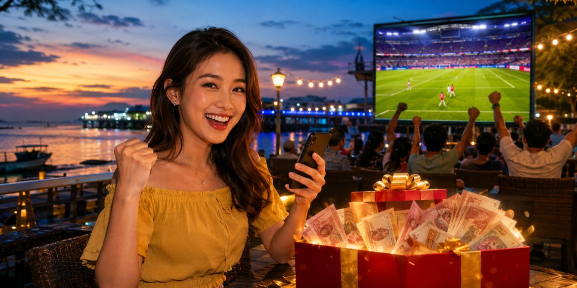 Peminat bola sepak Malaysia mengikuti pertaruhan langsung di platform ss304 melalui mudah alih